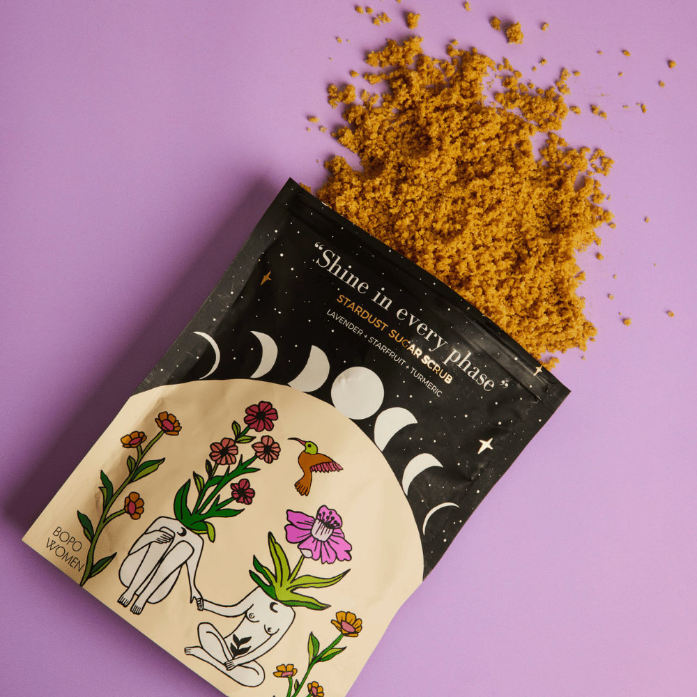 Bopo Women Organic Sugar Scrub - Stardust