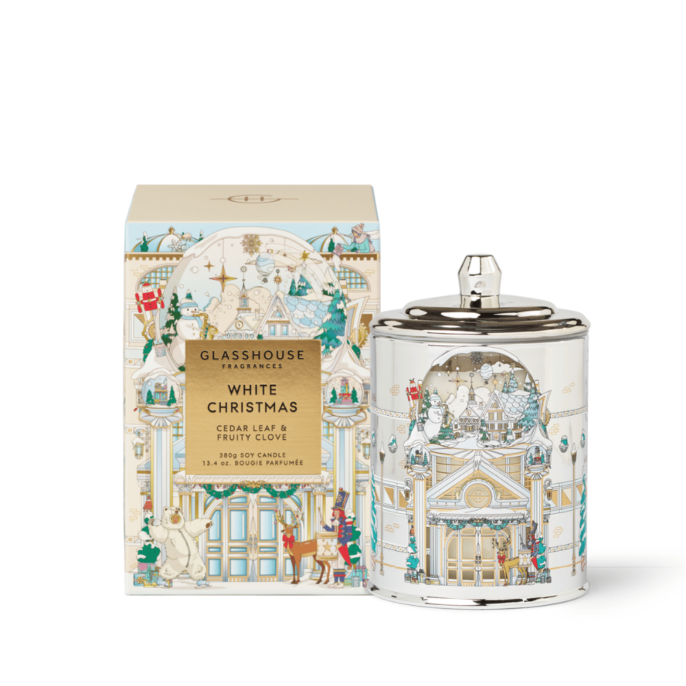 White Christmas Candle 380g