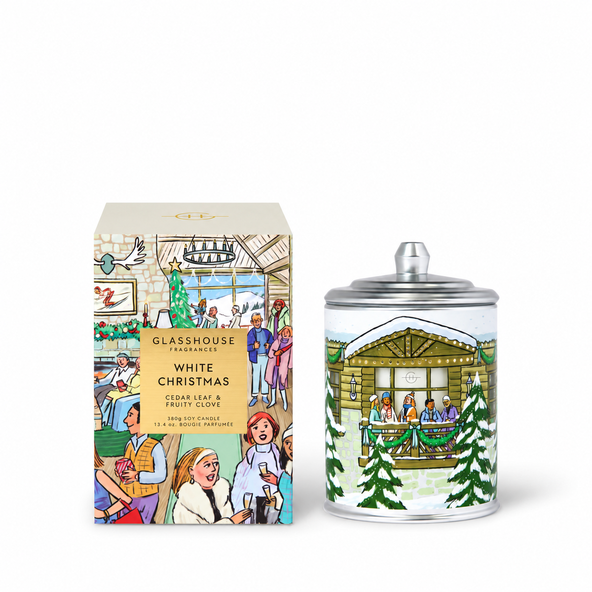 White Christmas Candle 380g