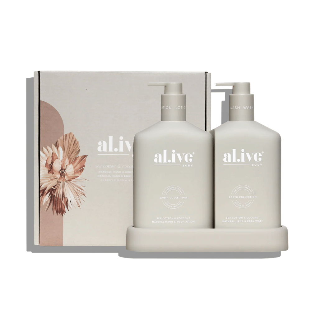 Al.ive Body Wash & Lotion Duo - Sea Cotton & Coconut