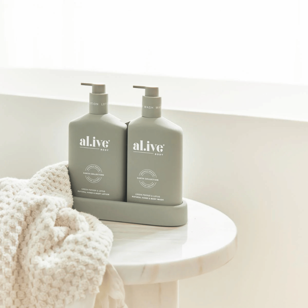 Al.ive Body Wash & Lotion Duo - Green Pepper & Lotus