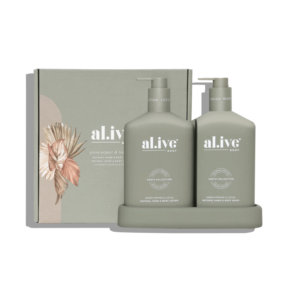 Al.ive Body Wash &amp; Lotion Duo - Green Pepper &amp; Lotus