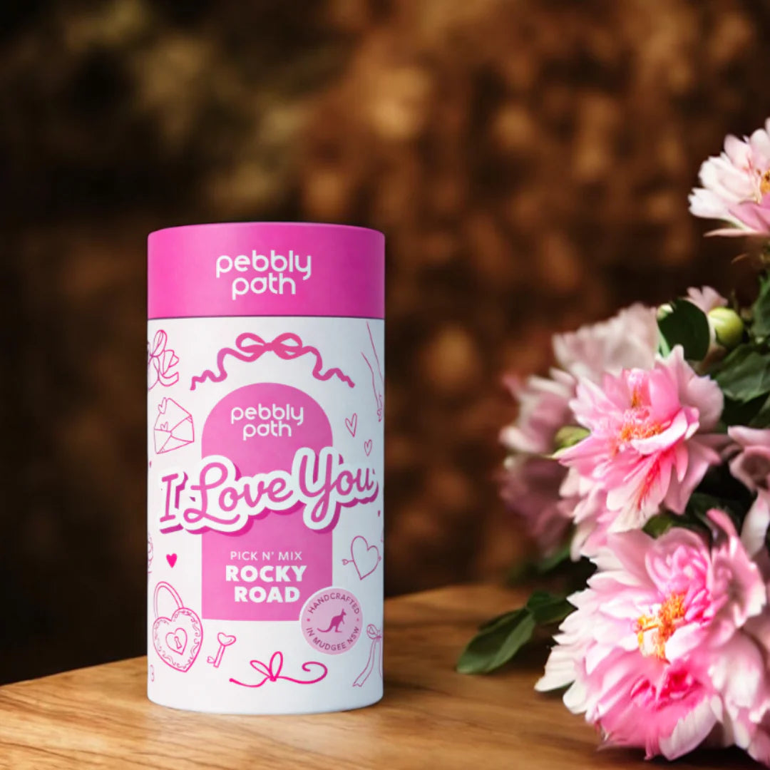 Pebbly Path I Love You Pick n Mix Rocky Road Cylinder