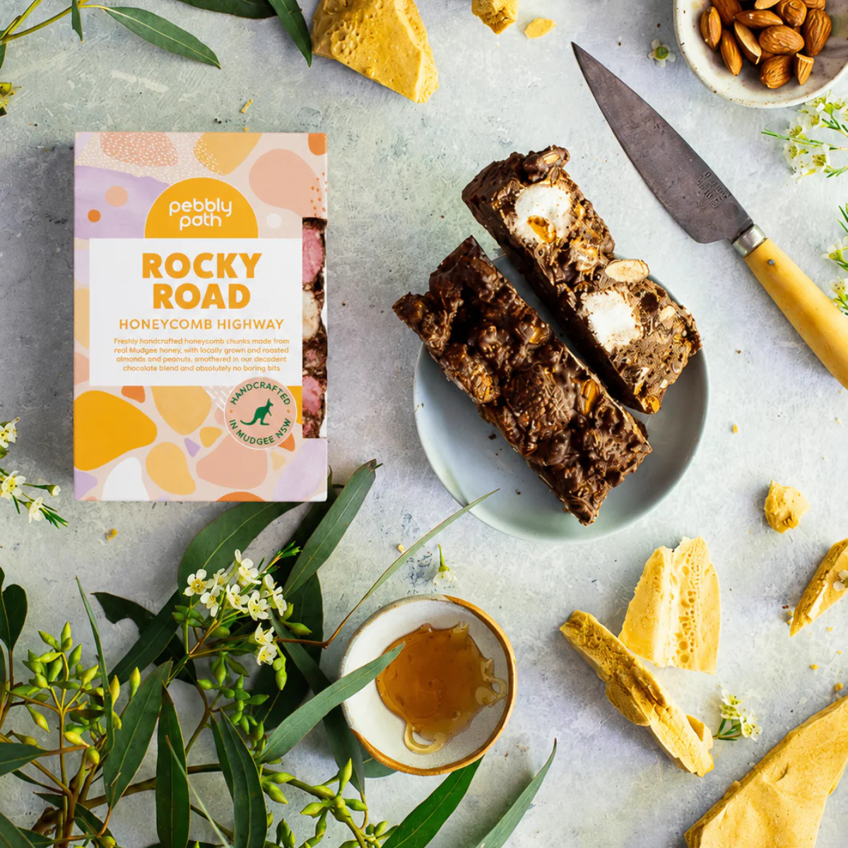 Pebbly Path Honeycomb Highway Rocky Road